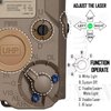 ACTIONUNION Airsoft PEQ-15 Pro IR Laser + UHP Visible Green Laser + White LED Flashlight (Tan)