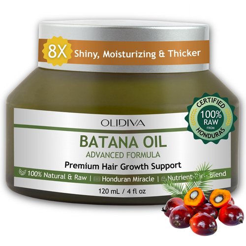 Raw Batana Oil for Hair Growth: 100% Natural Hair Oil for Thicker & Healthier Hair | Dr Sebi Approved Honduran Miracle | Scalp Oil For Men & Women | 4 fl oz