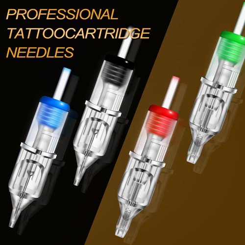 Tattoo Cartridge Needles - Yuelong 80PCS Assorted Tattoo Needle Cartridges Standard #12 Round Shader 3RS 5RS 7RS 9RS