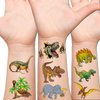 Hohamn Glitter Dinosaur Temporary Tattoos for Boys - 50 Styles Dinosaur Fake Tattoos for Boys Kids Birthday Party Supplies Favors, Baby Shower