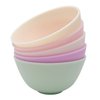 Hulless 3.3 Inch Silicone Facial Mask Mixing Bowl for Facial Mask, Mud Mask and Other Skincare Products Medium Multi colored 5 Pcs.