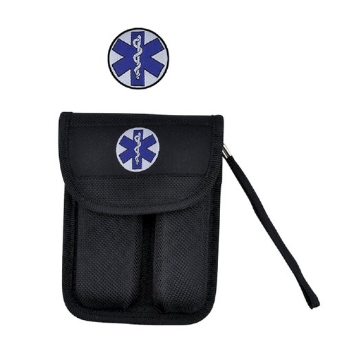 Survival Knife and Flashlight Set - Orange Finish - Emergency - LED Light - 3.5" Blade - Seat Belt Cutter, Glass Breaker in Black Nylon Case With Logo on Knife Handle and Pouch