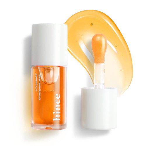HINCE Vita Barrier Nourishing Lip Oil 02 Mandarin - Nourishing Lip Moisturizer for Dry Lips, Lip Plumper Gloss, Hydrating & Moisturizing Lip Glow Oil, Non-Sticky Long Lasting Lip Oil Gloss
