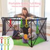 Baby Pull up Rings, Pull Up Rings for Playpen, Baby Crib Pull Rings, Baby Cot Hanging Rings, Infant Baby Toddler Walking Assistant Pull up Ring 6PCS 4 Colors