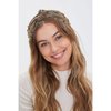 YISSION 1PC Crystal Knotted Headband for Women Non Slip Rhinestone Headband Coffee Head Band Fashion Wide Headbands Hair Accessories for Women Girls