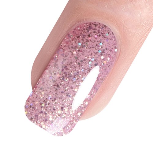 Vishine Gelpolish Professional Manicure Salon UV LED Soak Off Gel Nail Polish Varnish Color Glitter Pink(1353)