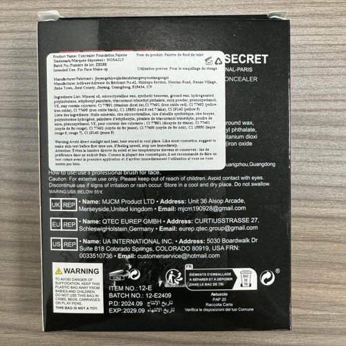 HOSAILY 12 Colors Cream Concealer Foundation Palette, Long-Wearing Smudge Proof Blendable Full Coverage Cream Contour Blush Highlighter Color Correcting Concealer Foundation Palette Makeup