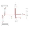 MICTUNING LED Light Bar Wiring Harness Off Road Power 40A Relay Fuse ON-Off Switch (2 Lead)