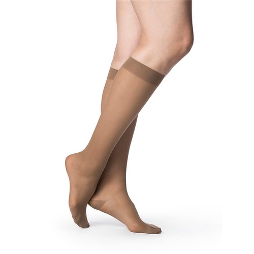 SIGVARIS Women's EVERSHEER 780 Closed Toe Calf Compression Socks 15-20mmHg