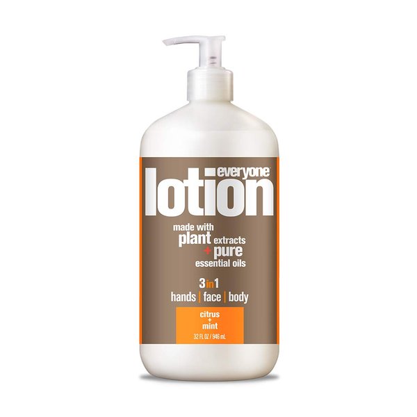 Everyone Nourishing Hand and Body Lotion, 32 Ounce (Pack of 1), Citrus and Mint, Plant-Based Lotion with Pure Essential Oils, Coconut Oil, Aloe Vera and Vitamin E