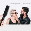 PERFEHAIR Boar & Nylon Bristle Paddle Hairbrush for Women & Men, Black - For Wet, Dry Thin, Thick, Curly Hair Smoothing, Styling, Detangling