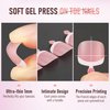 UNA GELLA Toe Nail Press Ons Peach Pink Toe Nail Tips Gel x Nail Tips French Tip Press On Nails -216pcs 12sizes Soft Gel Press On Toenails Acrylic Nails Soak Off Toenail Press Ons ForHome DIY Salon