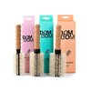 Dom Dom Round Boar/Nylon Bristle Hair Brush Trio