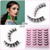SQYlashes False Eyelashes Short Natural Cat Eye Lashes Wispy - Mixed 2 Styles, 14 Pairs, MG06