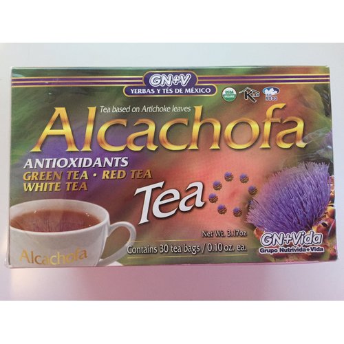 1 Box/Caja Alcachofivida Artichoke TEA- Box with 30 tea bags / Caja con 30 sobres de te