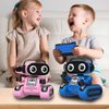 Hasviey Robot Toys for Boys, Rechargeable Remote-Controlled Robot for Kids 6-8, RC Robots with Auto-Demo, Record, Repeat, Dance Moves, Music, Flexible Head & Arms, Gift Ideas for Birthday Xmas - Blue