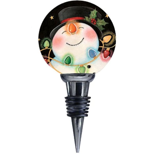 Ne'Qwa Art D-Light-Ful Wine Stopper By Artist Susan Winget 214