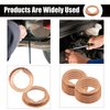 20PCS M12 Copper Oil Drain Plug Gaskets Crush Washer Automotive Parts Replacement for Ford Infiniti Nissan 11026-JA00A