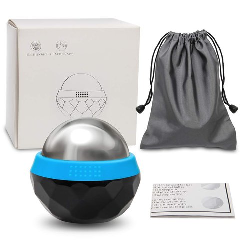 Coolrunner Cold Massage Roller Ball, Cryosphere Cold Massage Ball- Heat Therapy & Cold Therapy Relief with Cold Gel Core - Helps with Muscles Recovery and Inflammation for Shoulders, Neck, Arms