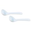 HIC Kitchen Gravy Ladle, Fine White Porcelain, 1-Ounce, Set of 2