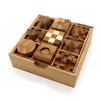 BSIRI 9 Puzzles in a Box - Wooden Brain Teaser Puzzles, 3D Puzzles for Adults, Educational Kids Games, Mind Puzzles for Adults and Brain Games for Kids, Ideal for Birthday Gifts and Patio Decor