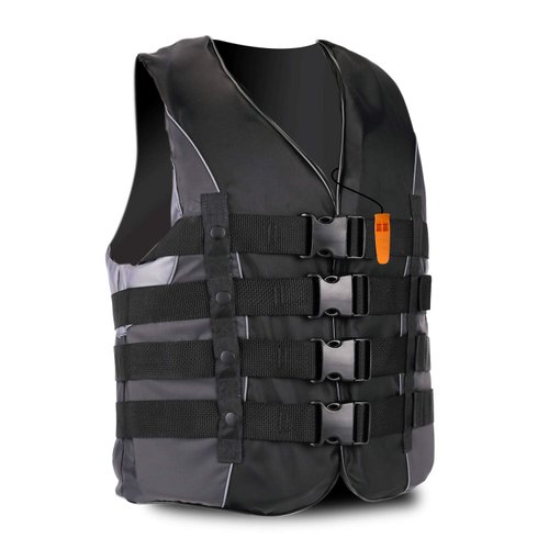 XGEAR Adult USCG Life Jacket Vest Water Sports (Black, L)