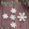 BARTOSI Snowflake Hair Clips Crystal Snowflake Hair Pins Sparkly Rhinestone Hair Barrettes Christmas Hair Accessories for Women (Pack of 5)