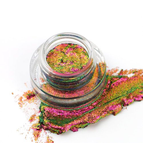 Bowitzki 3g Cream Multi Chrome Eyeshadow Multichrome Chameleon Gel Makeup Color shifting Multi-chrome Longer Lasting No Creasing Shimmer Eye Shadow (Rainbow)