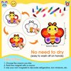 Blosssound 12 Pcs DIY Magnet Sticker Painting Craft Kit Magnetic Art Craft Bulk Toys Paint Your Own Craft Supplies Classroom Prize Birthday Goodie Gifts Bag for Boys Girls 6-10
