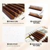 ABONNIE Brown Lash Extensions, Colored Lash Extensions, 0.05 D Curl Lash Extensions, 8-15mm Mix Lash Trays Classic Lash Extensions,Individual Lash Extensions for Professional(0.05-D-Brown 8-15mm)