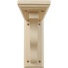 Ekena Millwork BKT03X07X09HARW Hamilton Traditional Wood Brackets, 3 1/2"W x 7"D x 9"H , Rubberwood