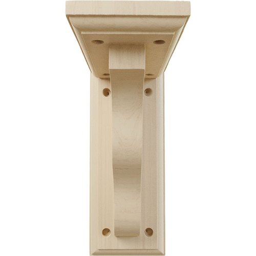 Ekena Millwork BKT03X07X09HARW Hamilton Traditional Wood Brackets, 3 1/2"W x 7"D x 9"H , Rubberwood