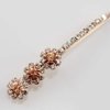 4 PCS Women Lady Crystal Hairpins Rhinestone Elegant Flower Hair Snap Clip Hair Pin Clamps Accessories Bobby Pin Headwear