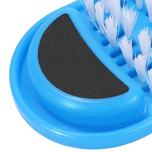MIKIMIQI Magic Feet Cleaner Brush Simple Foot Scrubber Feet Shower Spa Easy Feet Cleaning Slipper Exfoliating Foot Massager Brush for Unisex Adults, 1 Pack