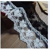 Sourcemall Lace Trim Ribbon, Delicate Crown Ribbon for Crafts Sewing and Bridal Wedding Dress Applique Decorations, 3.3inch Width 5 Yards/Lot (Black)