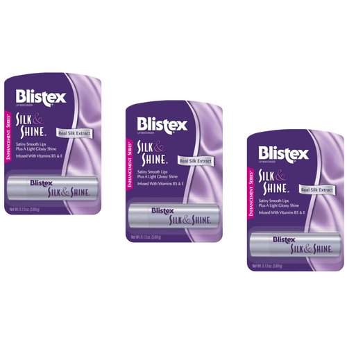 Blistex Silk & Shine Lip Moisturizer 0.13 oz Pack of 3