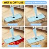 18 inch Microfiber Mop Pad for Wet Dry Mops Floor Cleaning Pads Reusable Compatible with Bona Floor Care System (5 Pack )