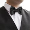 Unoutur 8 Pieces bow ties for men, Pre-tied Men's Bow Ties Adjustable Satin Bow Tie for any Age（black）