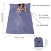 Sleeping Bag Liner,Travel and Camping Sheet Sleep Bag Sack Lightweight Warm Roomy for Double 2 Person Camping,Travel, Youth Hostels, Picnic 63 x 82.7inch