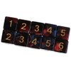 Yiotfandoll 10PCS Polyhedral Dice D6 Dice 16mm Acrylic 6 Sided Dice Double Colors Game Dice for RPG MTG DND Dice Table Games (Red Blue)