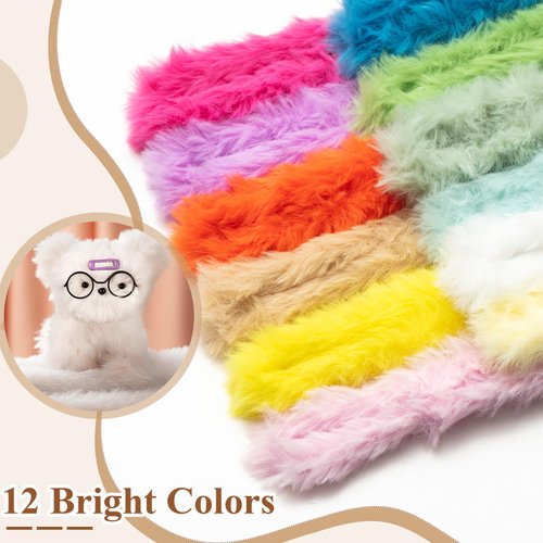 Relaxgiant 12 Pcs 39 Inch Pipe Cleaners Chenille Stems Arts and Crafts Supplies Multi Colored Pipe Cleaners Craft Supplies for DIY Project Decorations