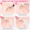 Shmian 10g Eyelash Remover for Extensions, Lash Extension Remover Strawberry Scent with with Eye Pads, Micro Brushes and Lash Tape, Professional Eyelash Extensions Remover for Salon