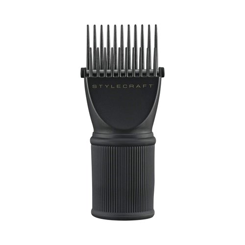 StyleCraft Hair Dryer Attachment Hair Pik with Hot Rod, Helps Straighten and Dry, Size 1.55-2 Inch Dryer Nozzles
