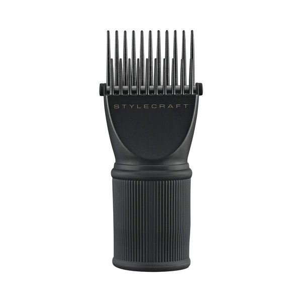 StyleCraft Hair Dryer Attachment Hair Pik with Hot Rod, Helps Straighten and Dry, Size 1.55-2 Inch Dryer Nozzles