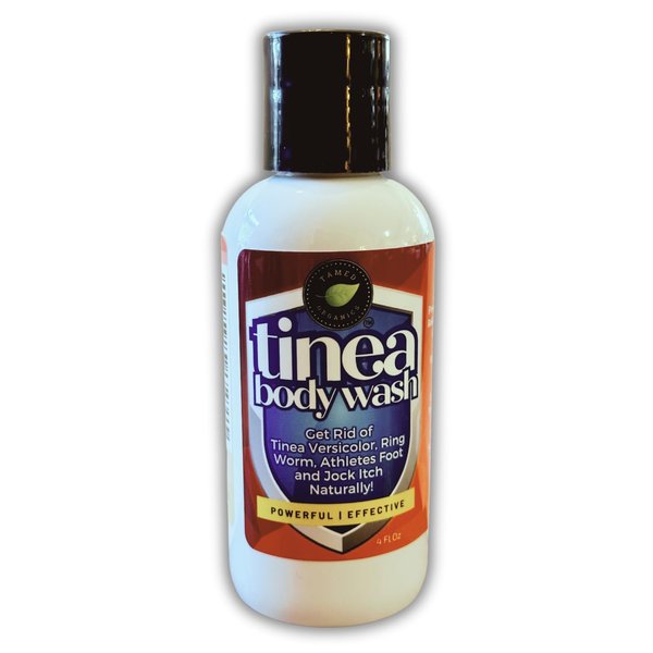 Tinea Antifungal Body Wash, Natural Treatment for Tinea Versicolor, Jock Itch, Athletes Foot, Ringworm and other Tinea and Fungal Skin Concerns. Helps Soothe Body itching.
