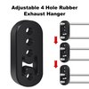 EVIL ENERGY Exhaust Hanger Rubber Adjustable Insulator Bushing Mount 4 Holes Universal 2Pcs