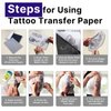30pcs Tattoo Practice Skins with Transfer Paper - Usiriy Tattoo Skin Practice Kit Include 10pcs Tattoo Fake Skin and 20pcs Tattoo Stencil Paper Tattoo Starter Practice Kit Tattoo Supplies