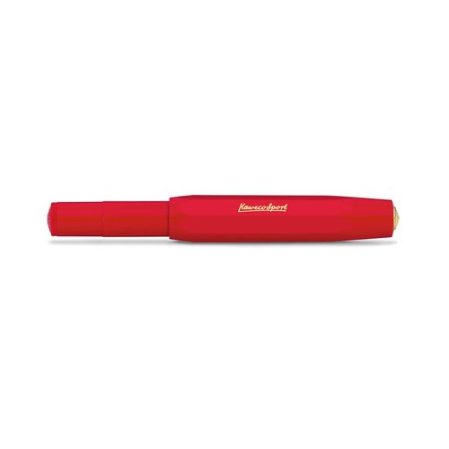 KAWECO CSR2-RD Ballpoint Pen, Water-Based, Classic, Sports, Red