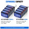 DC HOUSE 12V 6Ah Rechargeable LiFePO4 Lithium Iron Phosphate Battery with 3000+ Times Deep Cycles and BMS Protection for Fish Finder, Power Wheels, Scooter, Light, Kids Car,UPS