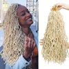 18 Inch New Faux Locs Crochet Hair 6 Packs Crochet Locs Pre-looped Soft Locs Braiding Synthetic Hair Extensions 21Strands/Pack #613